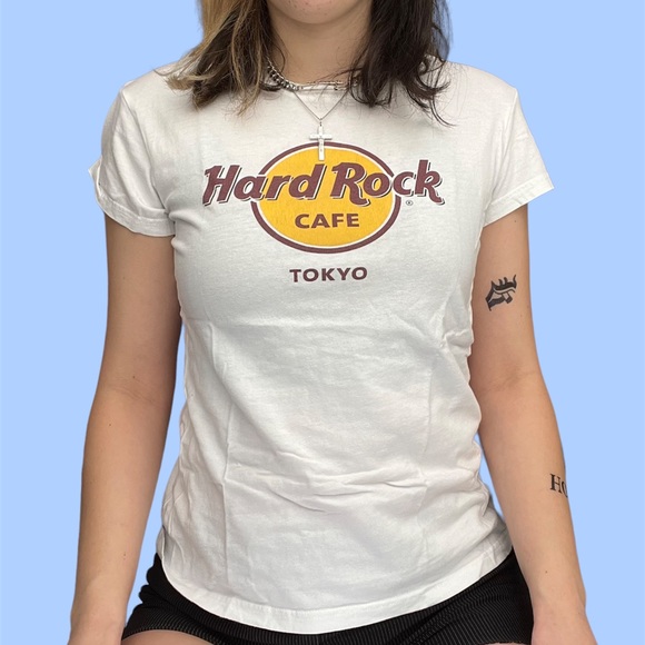 Hard Rock Cafe | Tops | Vintage Y2k White Hard Rock Cafe Logo Baby